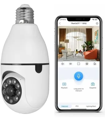 Camera de Supraveghere Bec WI-FI 3MP, Engros