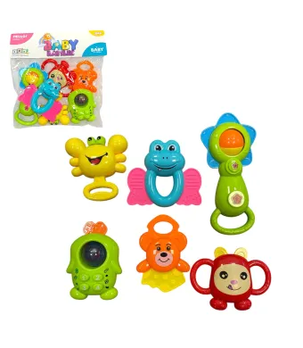 Jucarii pentru Bebelusi 6/set Senzoriale, din Plastic, Diferite Modele Engros