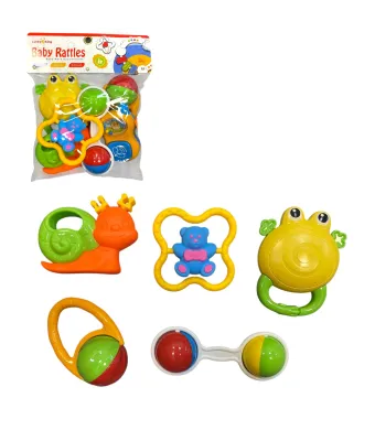 Jucarii pentru Bebelusi 5/set Senzoriale, din Plastic, Diferite Modele Engros