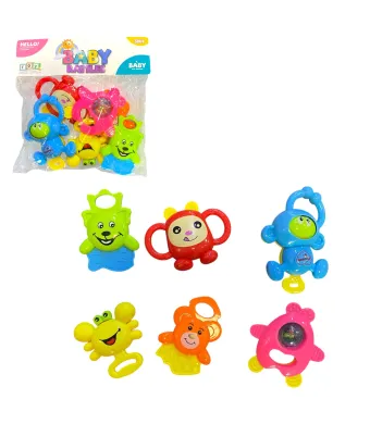 Jucarii pentru Bebelusi 6/set Senzoriale, din Plastic, Diferite Modele Engros