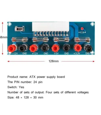 Modul adaptor de alimentare ATX XH-M229 12V 24 pini ENGROSS
