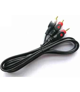 Cablu jack 3,5mm la 2RCA 1,5m rosu/alb ENGROSS