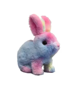 Iepuras din Plus Multicolor – Jucarii Moale si Adorabile pentru Copii, En-gros