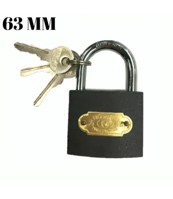 Lacăt 63mm, cu 3 chei, gaică scurtă, lacăt gros, engros