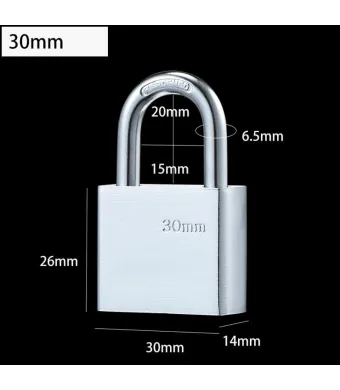 Lacăt 30mm, cu 3 chei, gaică scurtă, engros