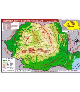 Harta Romaniei (pliata) engros