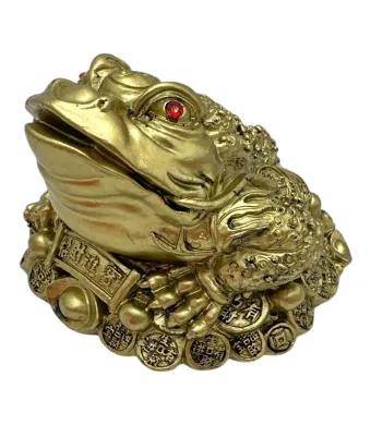 Statueta broasca Feng Shui din rasina 12cm – simbol al norocului si prosperitatii, En-gros