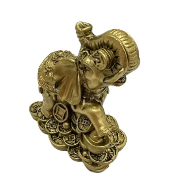 Elefant Feng Shui 8cm – Statueta din rasina pentru Noroc, Protectie si Intelepciune, En-gros