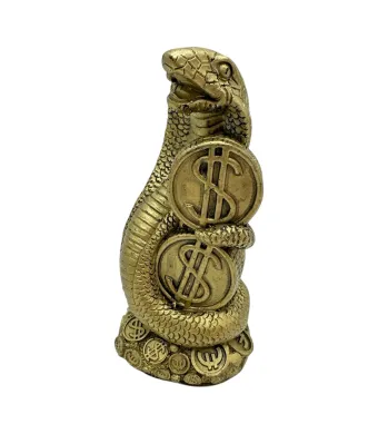 Sarpe Feng Shui 14cm – Statueta din rasina pentru Protectie, Transformare si Intelepciune, En-gros