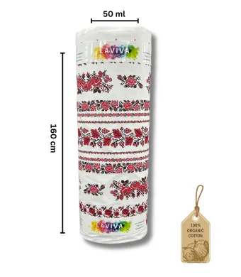 Material fata de masa engros 100% bumbac, latime 160 cm, rola 50 ml (alb)