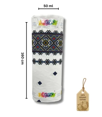 Material fata de masa engros 100% bumbac, latime 160 cm, rola 50 ml (alb)