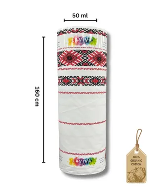 Material fata de masa engros 100% bumbac, latime 160 cm, rola 50 ml (alb)
