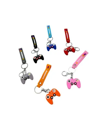 Breloc tip Consola din Silicon – Accesoriu jucaus si durabil pentru chei sau ghiozdan, calitate superioara, En-gros