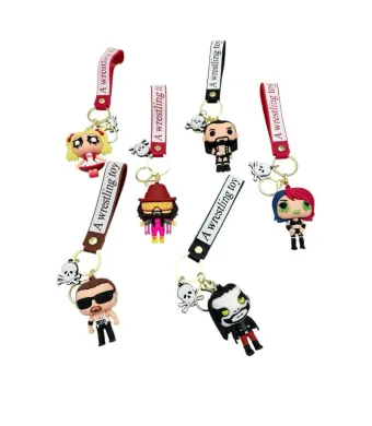 Breloc Tip Figurina Multicolora Din Silicon – Accesoriu Jucaus Pentru Chei Si Ghiozdan, calitate superioara, En-gros