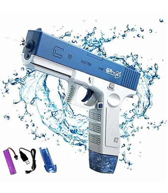 Pistol Cu Apa Electric GLOCK 18 Cu Jet – Tragere Pana La 10M, Acumulator 3.7V, Incarcare USB, En-gros