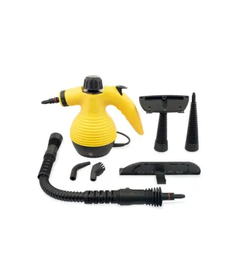 Aparat De Curatat Cu Aburi, Faintec, Pentru Degresat Si Dezinfectat Suprafete Multiple, Cu Accesorii Pentru Textile, Geamuri, Podele etc, Galben/Negru Angro engros