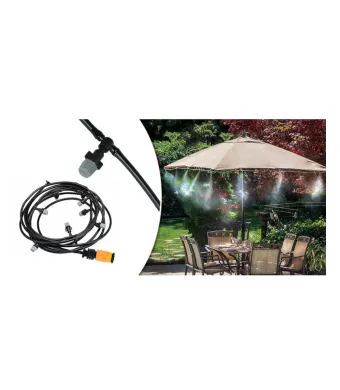Kit irigare Gradina Zenino - 20 Duze de Stropit, 20m, Racord furtun, Negru Angro engros