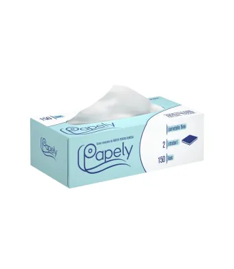 Servetele la cutie, 150 foi, 2 straturi, Papely, engros, /bax