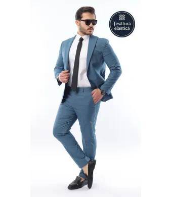 Costum de bărbat Talia 2 cu 2 nasturi fără vestă cu lycra Engross (50, 52, 54, 56)