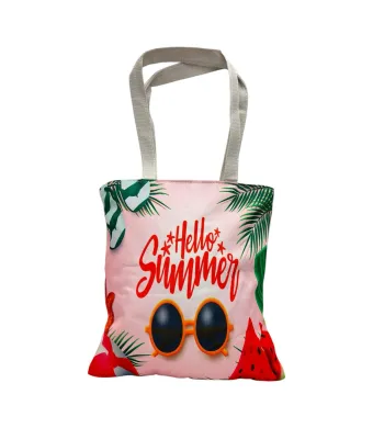 Geanta de Plaja Hello Summer – Accesoriul Must-Have al Verii, Calitate Superioara, En-gros