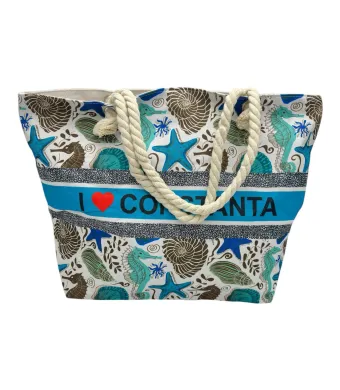 Geanta de Plaja cu Design Marin – Stil Nautic pentru Zilele de Vara, Calitate Superioara, En-gros
