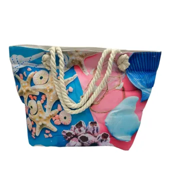 Geanta de Plaja 55x38 cm cu Tema Marina – Accesoriu Esential pentru Vacanta, En-gros