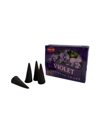 Conuri parfumate VIOLET 10 buc , 12 cutii /set