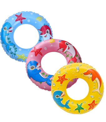 Colac Gonflabil 10/set pentru Copii 90cm Fata si Baiat, Diferite Culori Engros