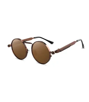 Ochelari de soare, Retro Punk, Suruburi, Protectie UV400, Maro Engros (Maro)