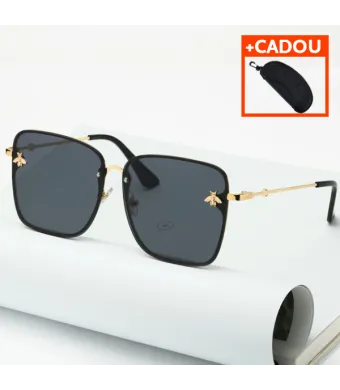 Ochelari de soare, Femei, Model Oversized, Protectie UV400, Full Black Engros (NEGRU)