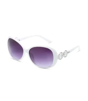 Ochelari de soare, Infinity, Forma ovala, Femei, Protectie UV400, Alb Engros (Alb)