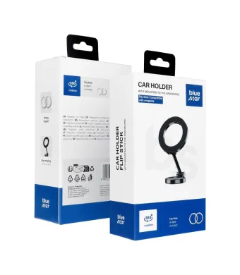 Suport de birou, Compatibil cu Magsafe, Blue Star Flip Stick, Negru Engros (NEGRU)