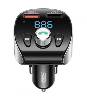 Incarcator Auto cu Modulator FM, Joyroom JR-CL02, BT 5.0, Dual USB 18W, Butoane control, Negru Engros (NEGRU)
