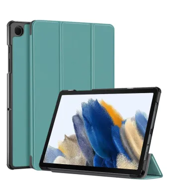 Husa Protectie antisoc pentru Samsung Galaxy Tab A9, Leather look, Pliabila, Verde Engros (Verde)