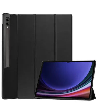 Husa Protectie cu Slot pentru Pix pentru Samsung Galaxy Tab S9/S9FE, Leather look, Pliabila, Negru Engros (NEGRU)