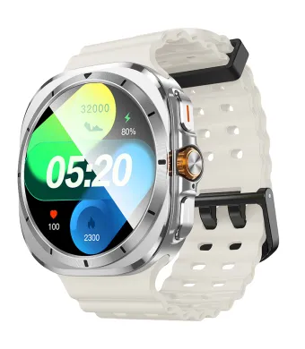 Smart Watch Y29 HOCO, Call version Bluetooth, Ecran 1.5”, Baterie 220mAh, Curea silicon, Crem Engros (Cream)