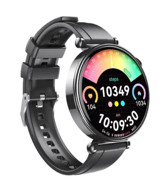 Ceas Smart XO-GT4 Mini, Apeluri Bluetooth, Ecran Amoled 1.32”, Baterie 200mAh, Curea subtire din Silicon, Negru Engros (NEGRU)