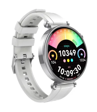 Ceas Smart XO-GT4 Mini, Apeluri Bluetooth, Ecran Amoled 1.32”, Baterie 200mAh, Curea subtire din Silicon, Gri Engros (Gri)
