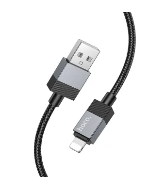 Cablu Hoco de la USB A la Lightning, 2.4A,  X110, Negru Engros (NEGRU)