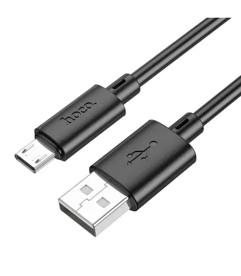 Cablu Hoco de la USB la Micro-USB, 2,4A, X88, 1m, Negru Engros (NEGRU)