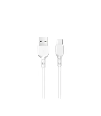 Cablu Hoco de la USB A la USB Type-C 2,4A X20 1m, Alb Engros (Alb)