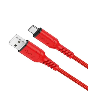 Cablu Hoco de la USB A la USB Type-C, QC 3A, X59, 1m, Rosu Engros (ROSU)