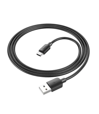 Cablu de la USB la USB Type-C, Hoco X96, PD 2,4A, 27W, 1m, Negru Engros (NEGRU)