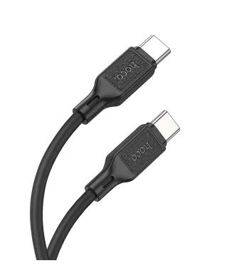 Cablu Hoco de la USB Type-C la USB Type-C, 3A 60W, X90 1m, Negru Engros (NEGRU)