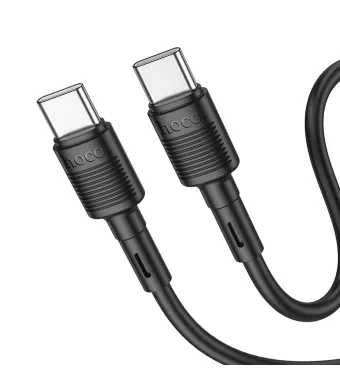 Cablu Hoco de la USB Type-C la USB Type-C, PD 3A 60W, X83, 1m, Negru Engros (NEGRU)