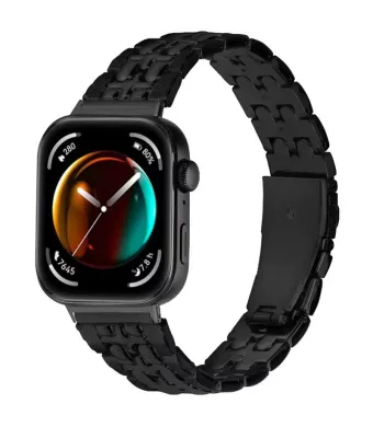 Curea Zale Cross pentru Huawei Watch Fit 3, Aspect Business, Metalica, Negru Engros (NEGRU)