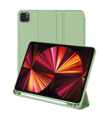 Husa tip Carte cu Suport Pix pentru Apple iPad Pro 12.9 si iPad Air 13, Protectie completa, Pliabila, Verde menta Engros (iPad Pro 12.9" (2020), Menta, verde)
