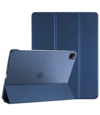Husa Flip pentru Apple iPad Pro 11, Air 11, Air 4/5, Protectie tip Carte, Suport vizionare, Bleumarin Engros (Ipad Air 4 (2020), Bleumarin)