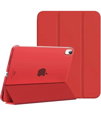 Husa Protectie Flip pentru iPad 10 2022/2024, iPad 11 2025, Model Carte, Pliabila pentru Suport, Rosu Engros (ROSU)