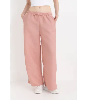 Pantaloni Dama Baki Largi Engros M1 Roz